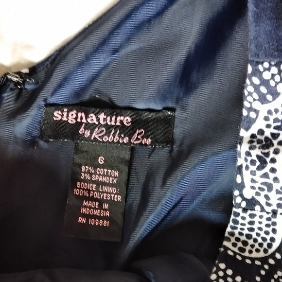NWOT SIGNATURE  BY ROBBIE BEE DRESS SZ 6 - Picture 5 of 6